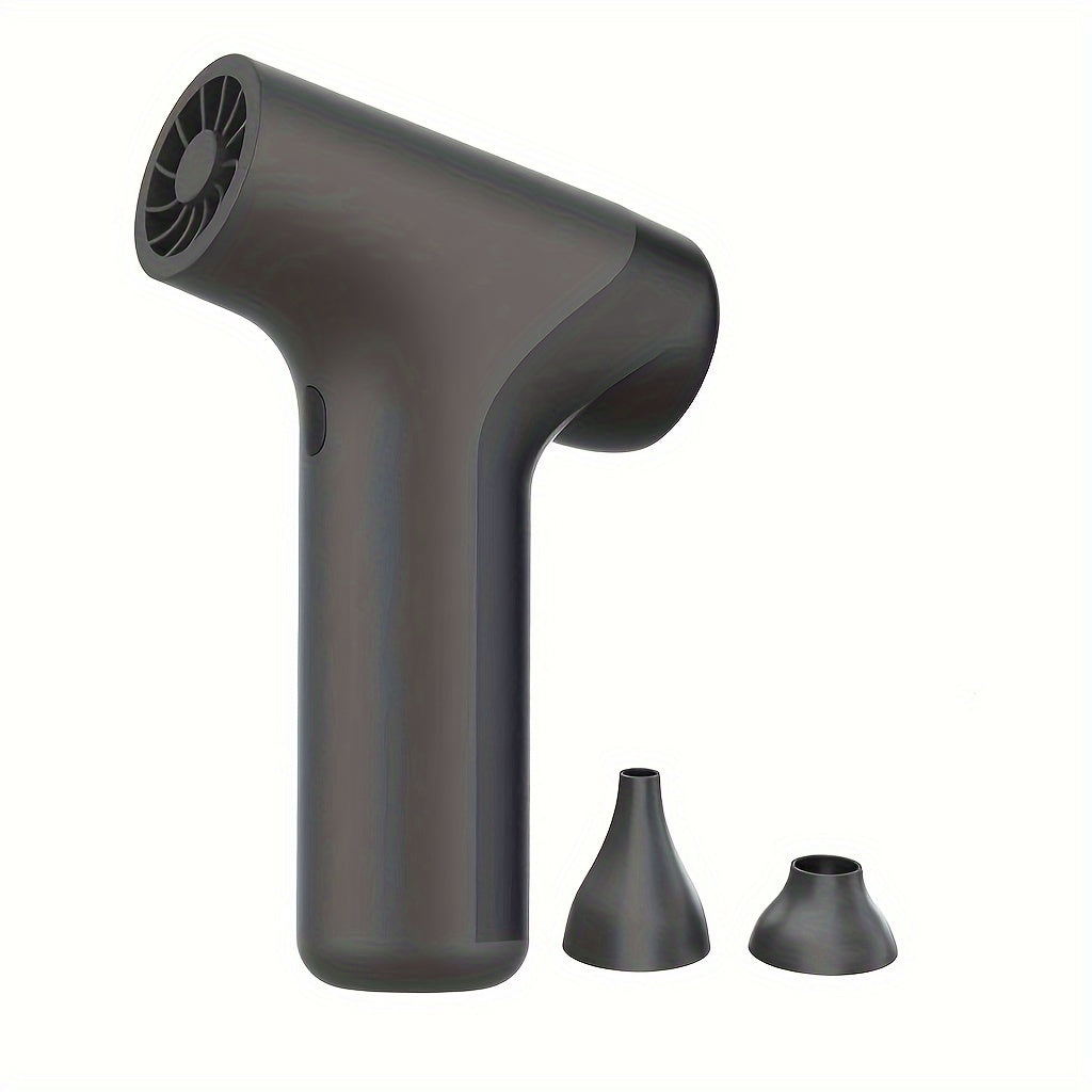 Ручной турбированный воздуходувка USB с перезаряжаемой батареей, вентилятор для высокоскоростного воздуха для очистки от пыли