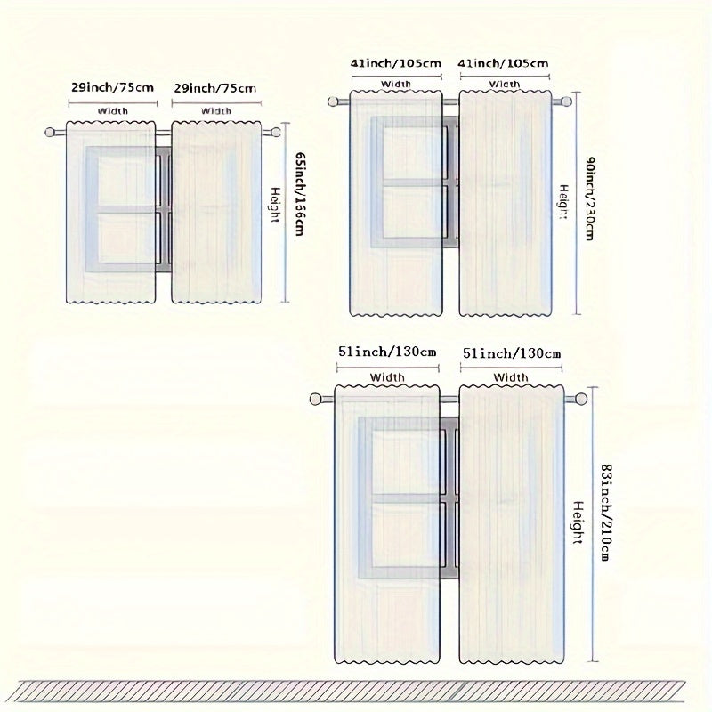 2-panelli tekislangan naqshli pardalar, yashash xonasi va yotoq xonasi uchun, qizil, oq, kulrang, qora