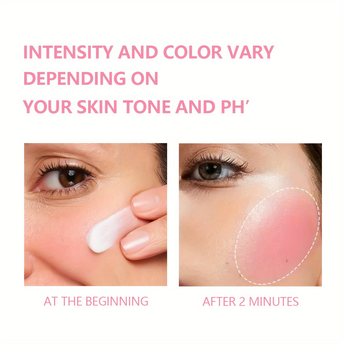 Rubor líquido resistente al agua, construible, para mejillas y labios, para todos los tonos de piel