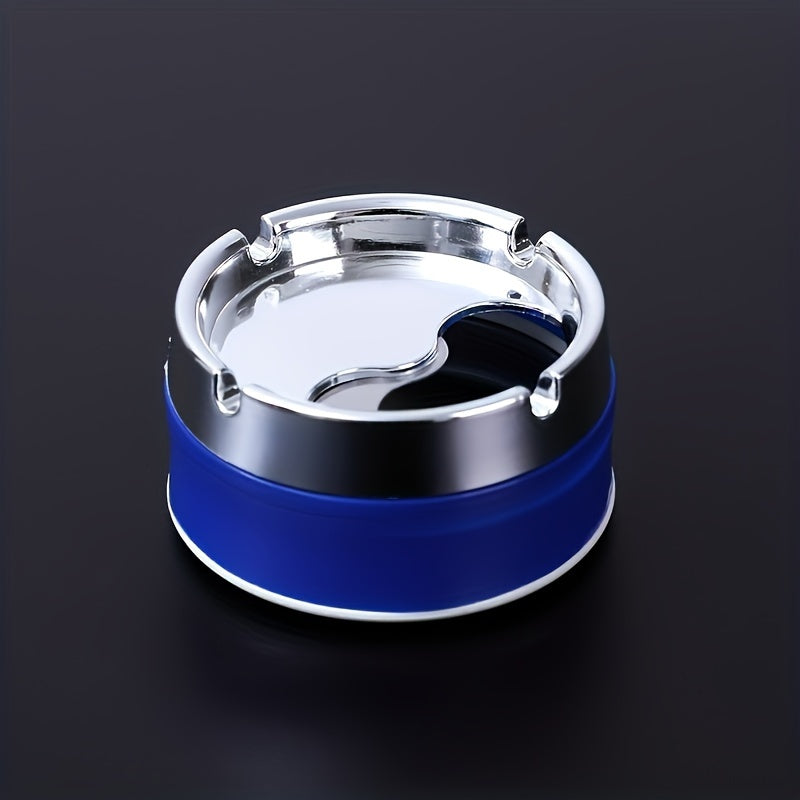 Rotating Electroplated Ashtray Windproof Home Living Room Accessories