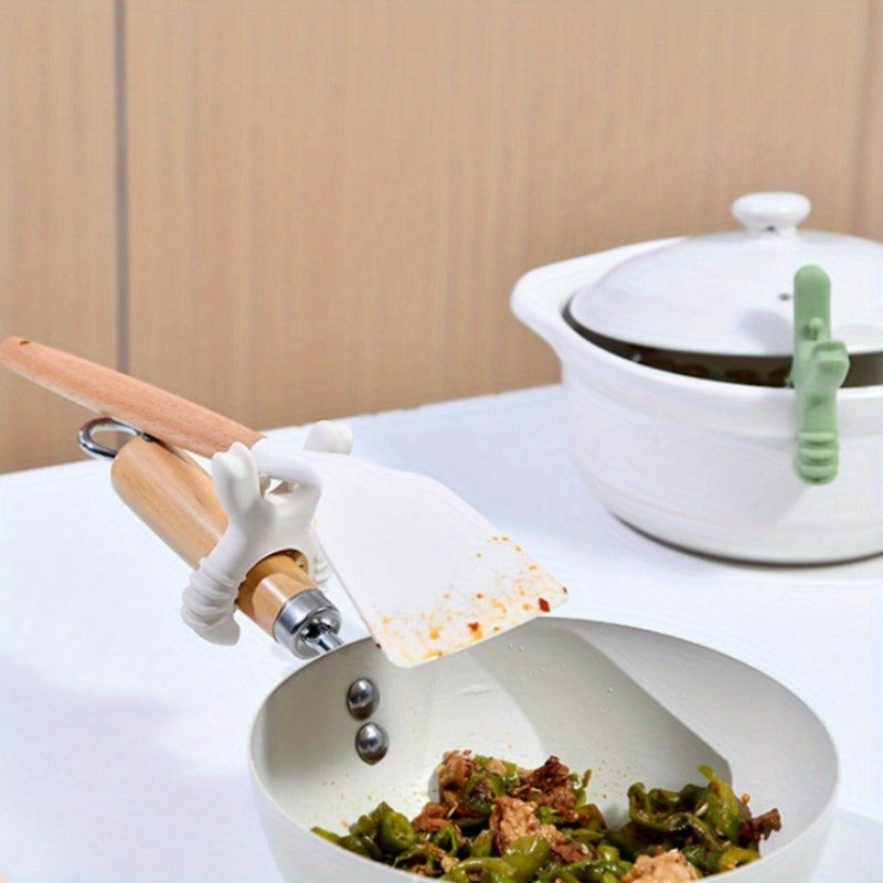 Silicone Spoon Rest Kitchen Utensil Holder Heat-Resistant Spill-Proof