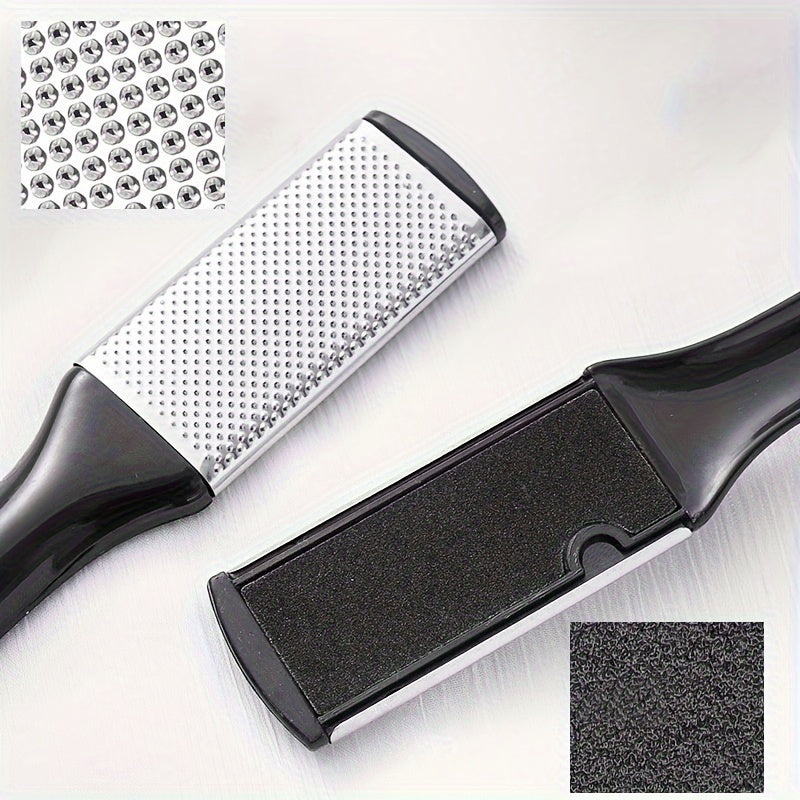 Set of 3 Stainless Steel Foot Files for Callus Removal and Foot Care in Wet or Dry Conditions