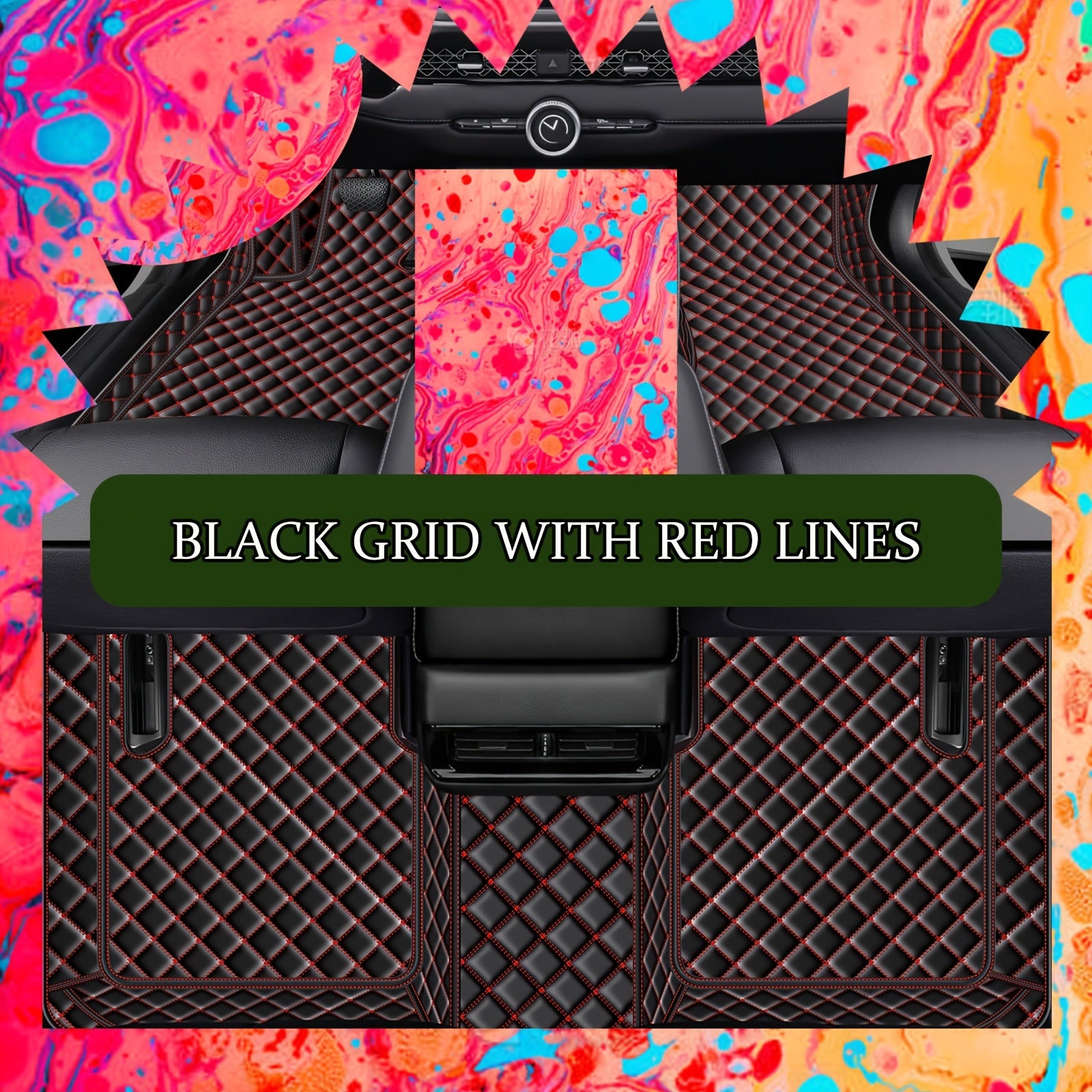 Alfombrillas universales de cuero sintético para coche, impermeables, a prueba de polvo y resistentes al desgaste