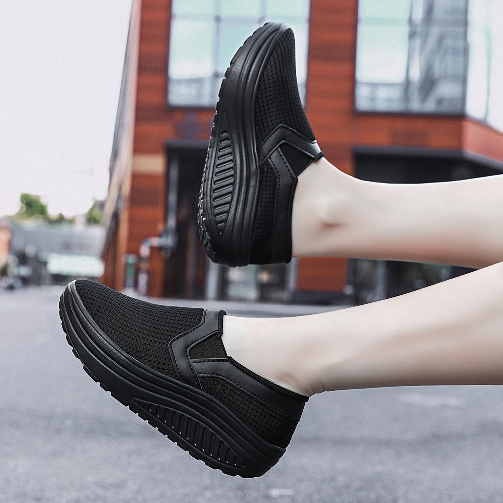 Women's Slip-On Sneakers Breathable Mesh Lightweighteva Casual All-Season