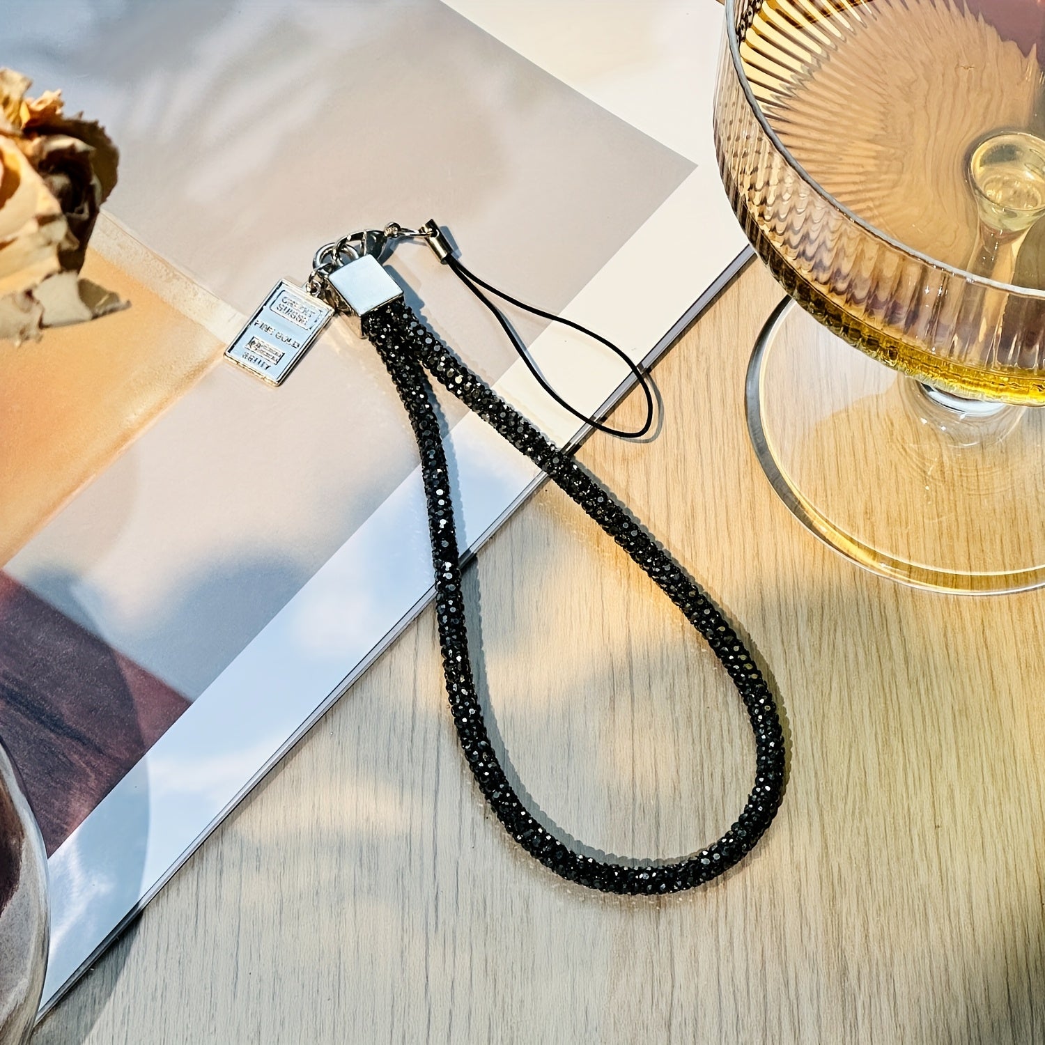 Women's Diamond Phone Lanyard Wrist Strap with Full Embellishments