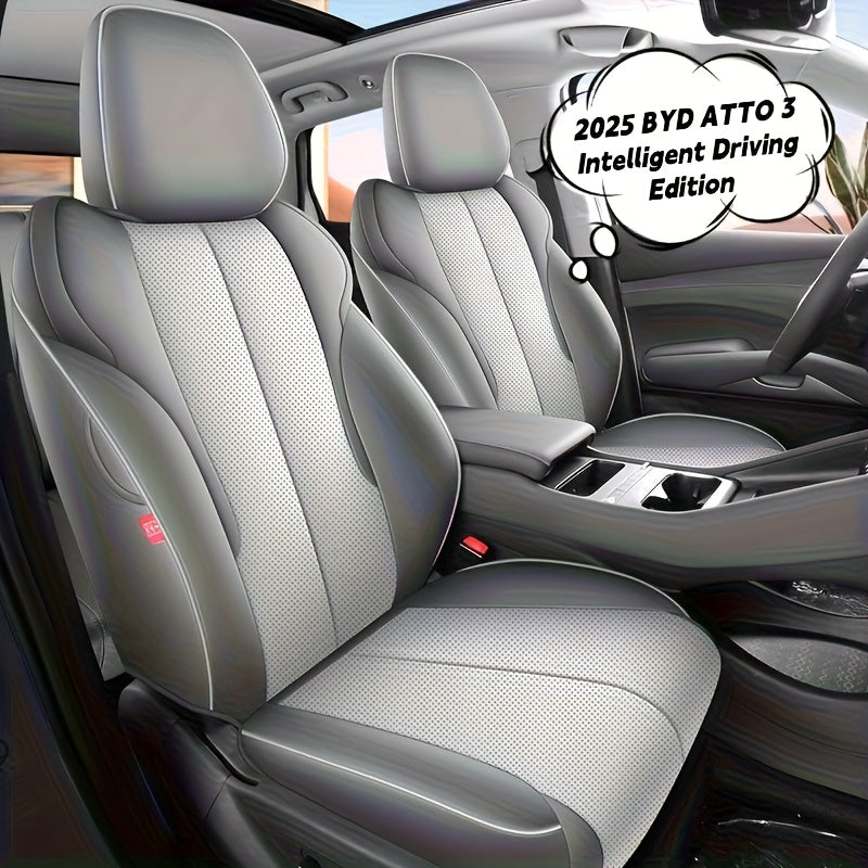 Luxury Leather Seat Covers for Cars, Trucks, SUVs Breathable and Durable