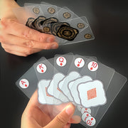 Waterproof Transparent Plastic Playing Cards with Crystal Design for Adults 14+