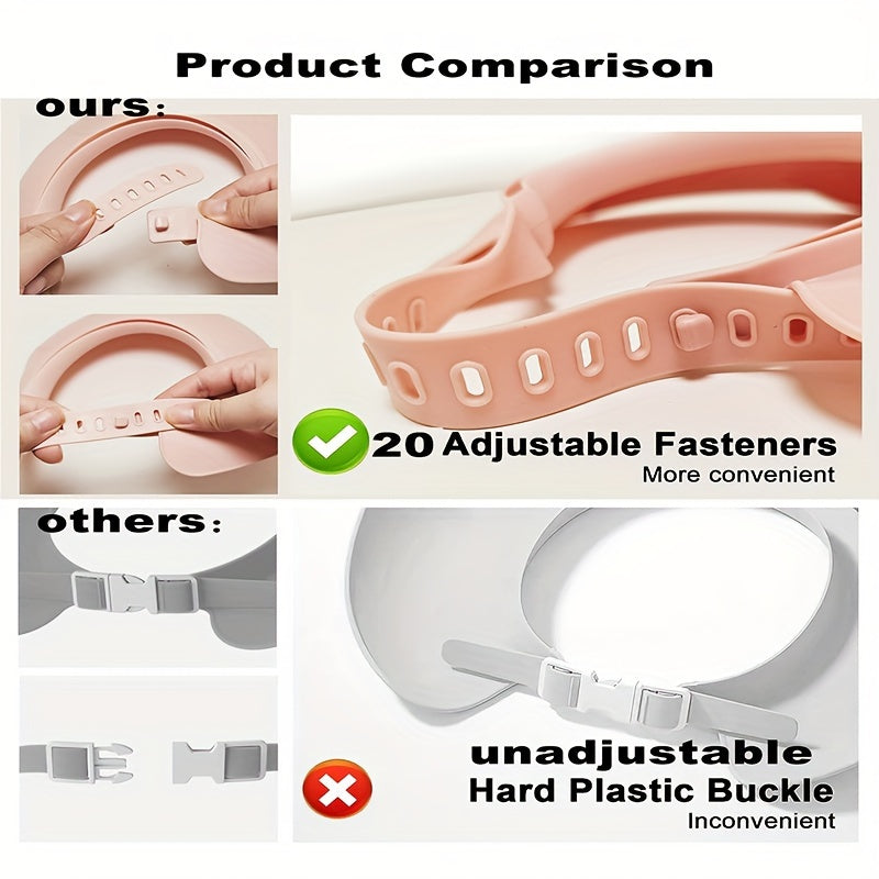 Bolalar dush shapkasi, sozlanadigan, suv o'tkazmaydigan soch qoplami, vannaga chiqish uchun, oq, pushti, ko'k