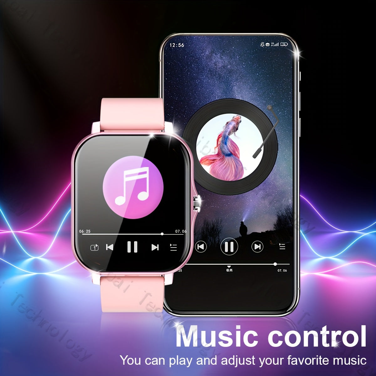 2024 Sports Smart Watch for Men and Women 2.01-Inch HD Touch Screen Call and Fitness Tracker