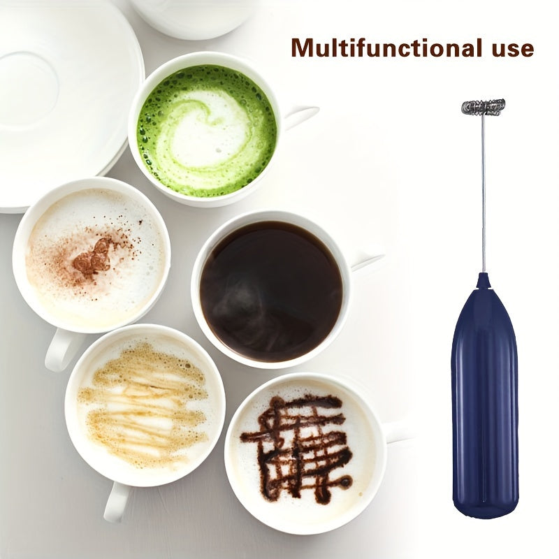 Electric Stainless Steel Handheld Milk Frother for Coffee Latte Cappuccino Hot Chocolate