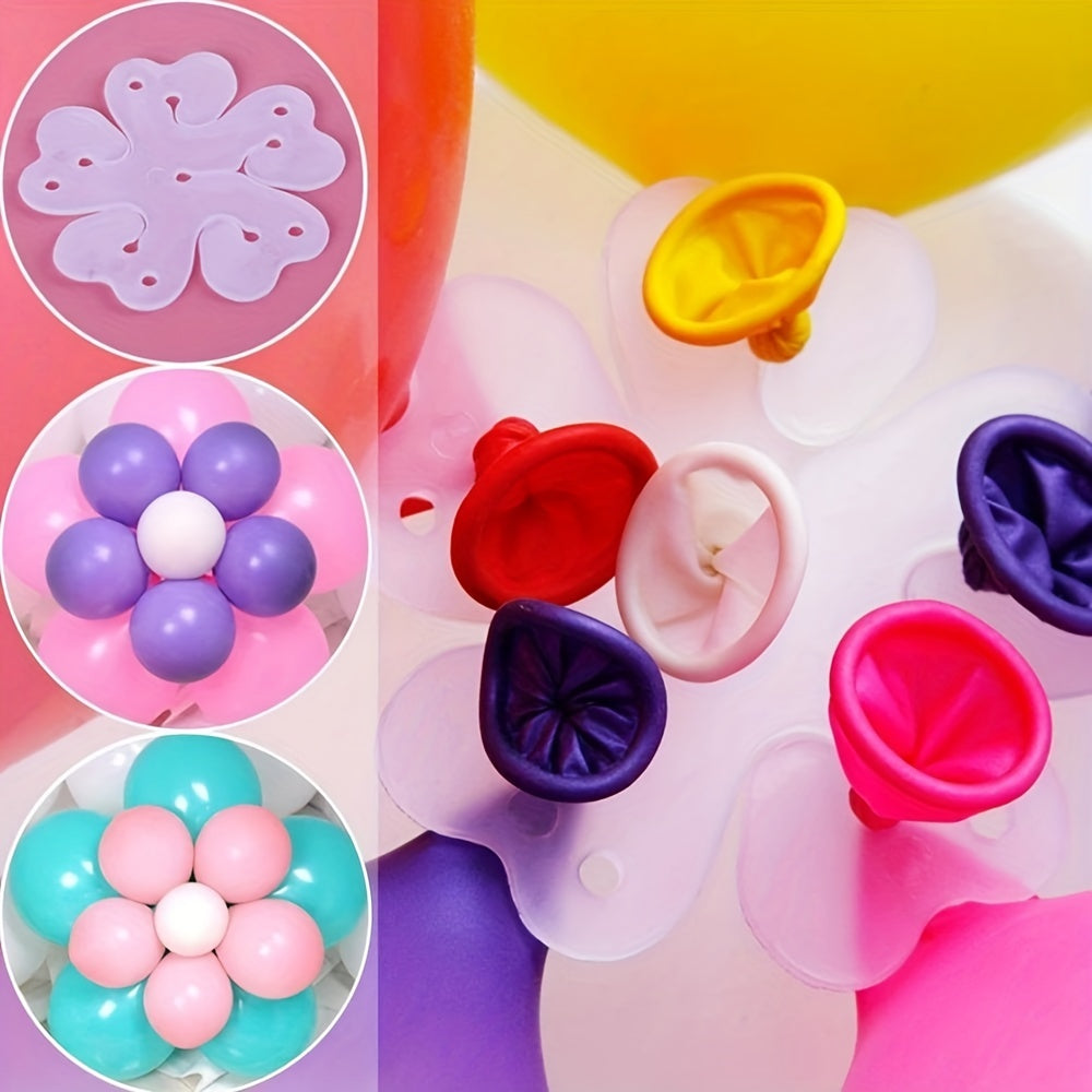 Клипсы для шаров и держатели для моделирования цветов для праздничных украшений и подарков в различных количествах. Идеально подходит для дней рождения, свадеб, выпускных и юбилеев.