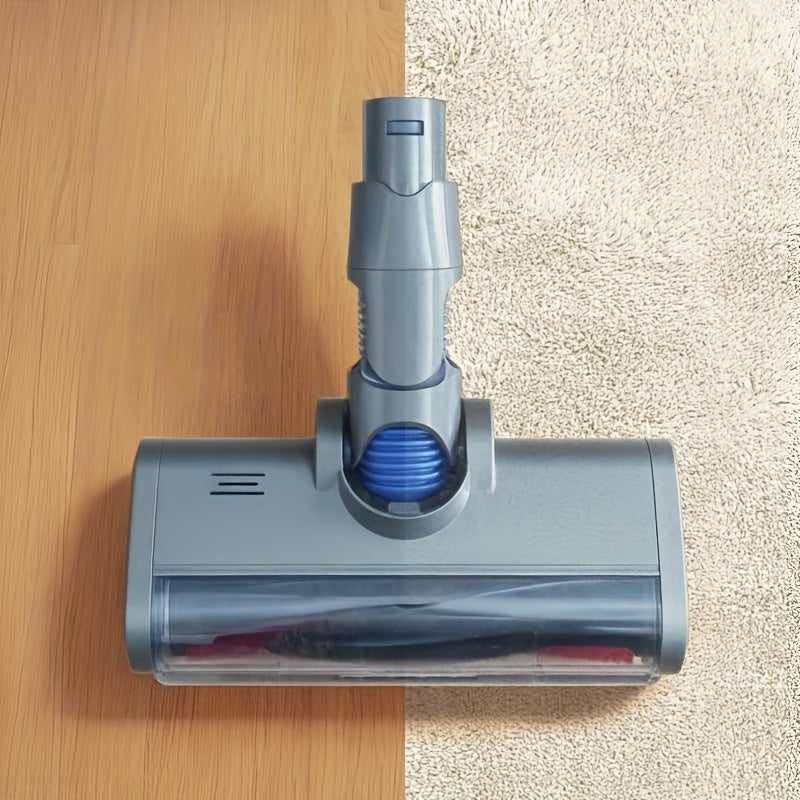 Dyson V6 elektr tozalash uchun vakuum tozalagich, yutish qopqog'i, LED chiroq va polni tozalash uchun vakuum aksessuarlari bilan.