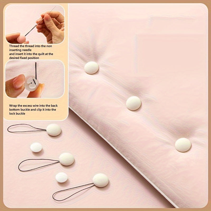 Set of 6 Skin-Friendly Invisible Quilt Clips Bedding Fasteners for Duvets and Comforters