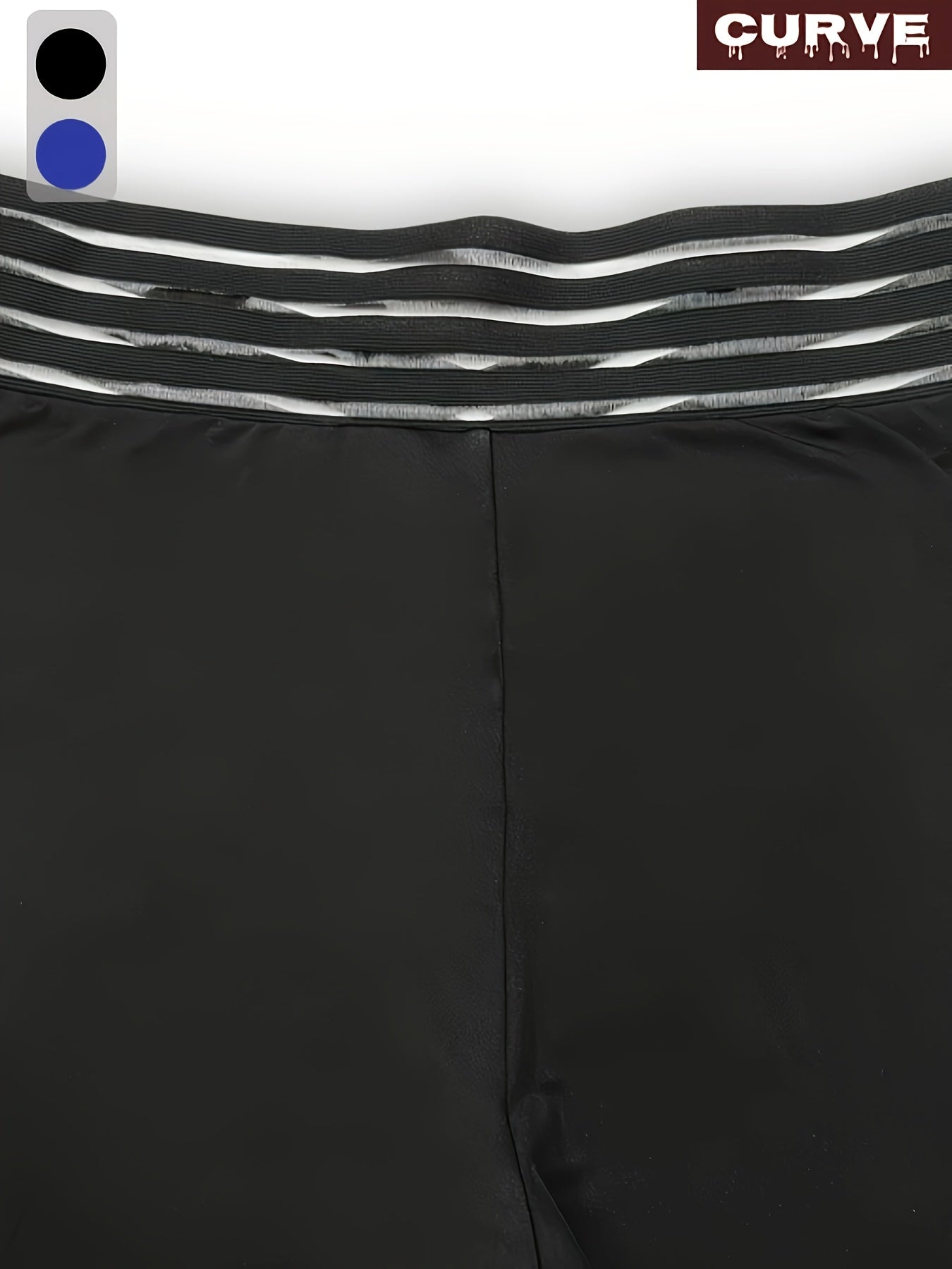 Pantalones anchos de talla grande para mujer con cintura alta, rayas, cinturilla elástica, aptos para lavadora