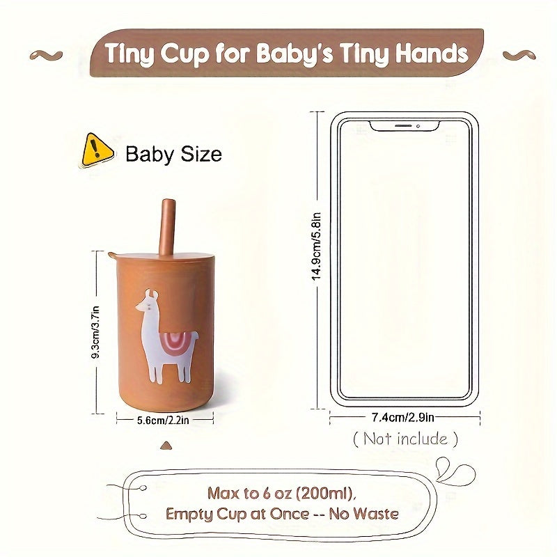 Silicone Unbreakable Sippy Cup for Kids with Easy Grip for Outdoor Use