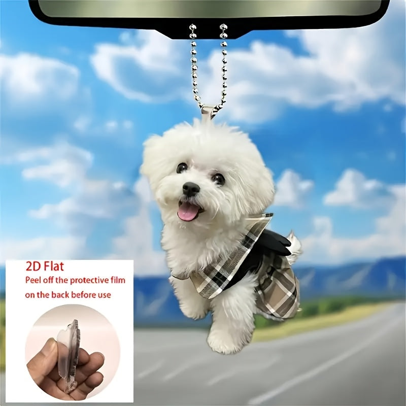 Akril itcha chaqaloq avtomobil bezagi sovgʻa kaliti zanjir sumka bezagi it sevuvchi sovgʻa