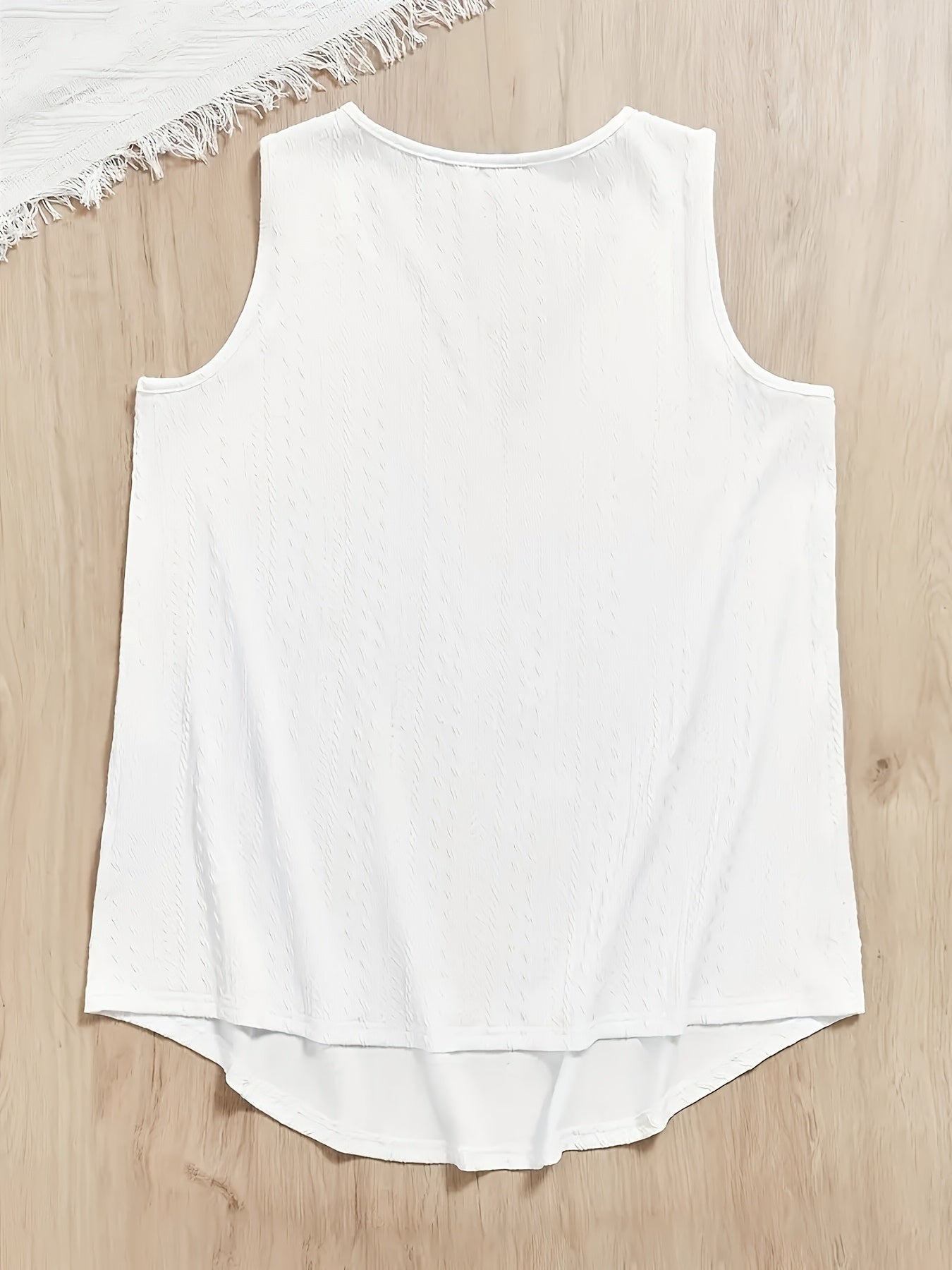 Ayollar uchun bir rangli V-yuqa tank top polyester elastan oddiy yengil yengil kurtka bahor yoz kuz