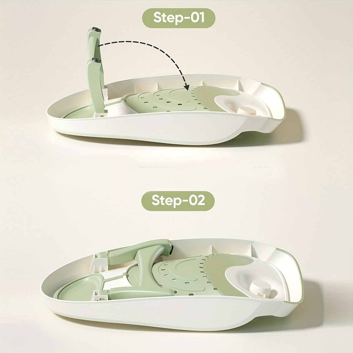 Foldable Plastic Shower Seat with Anti-Slip Net Support Chair for Elderly and Disabled