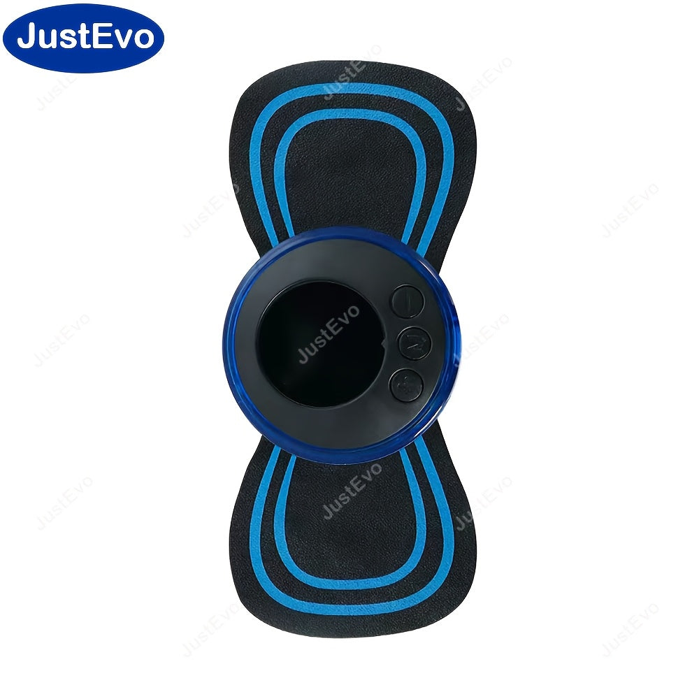 JustEvo portativ mini massaj yamoqi, to'liq tana mushaklari va fasiyalarini bo'shatuvchi USB orqali zaryadlanadigan batareyaga ega, 36V dan kam ishlash voltaji bilan yelka, bo'yin va butun tana massajlari uchun ideal.