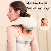 Wireless Massage Pillow with Heat and 6 Massage Nodes for Whole Body Relaxation