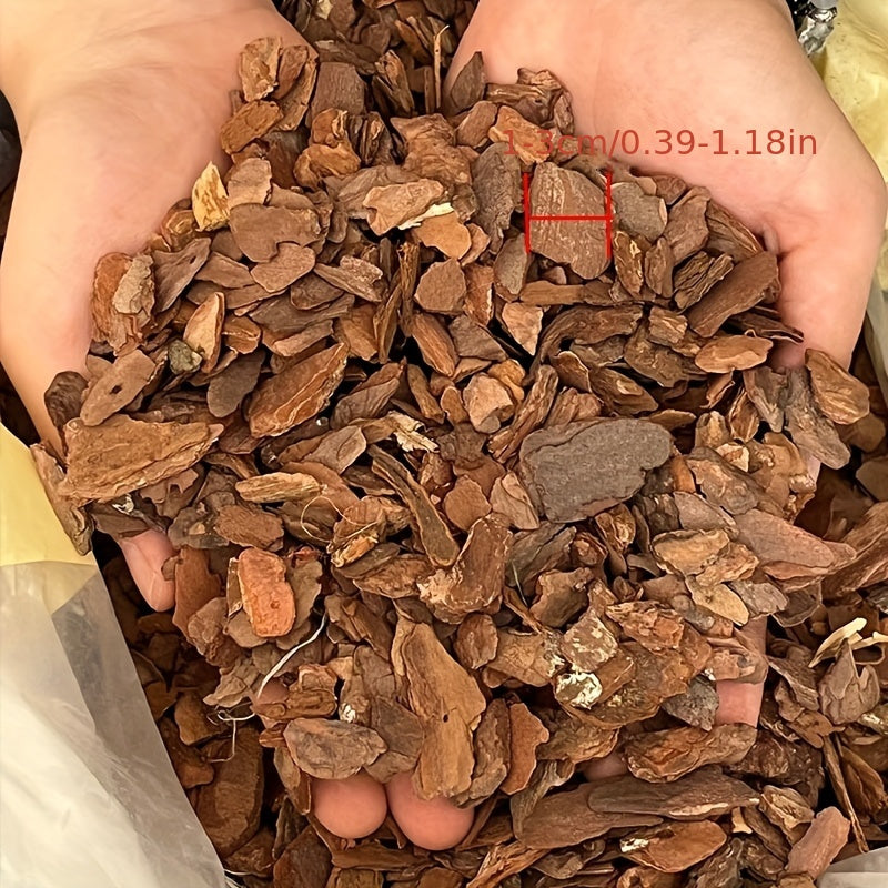 Pine Bark Orchid Growing Medium 1-3cm Breathable Moisture Retaining Wooden Material