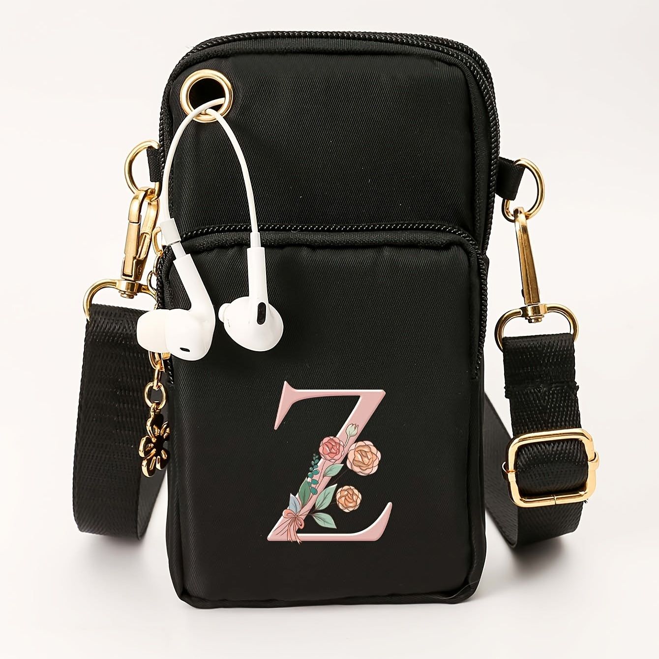 Ayollar uchun kichik yelka sumkasi, gul naqshli, kundalik ko‘p funksiyali crossbody sumka, kichik qo‘l sumkasi