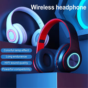 Wireless Headphones Classic Head-Mounted Design Vibrant Colors for Adults