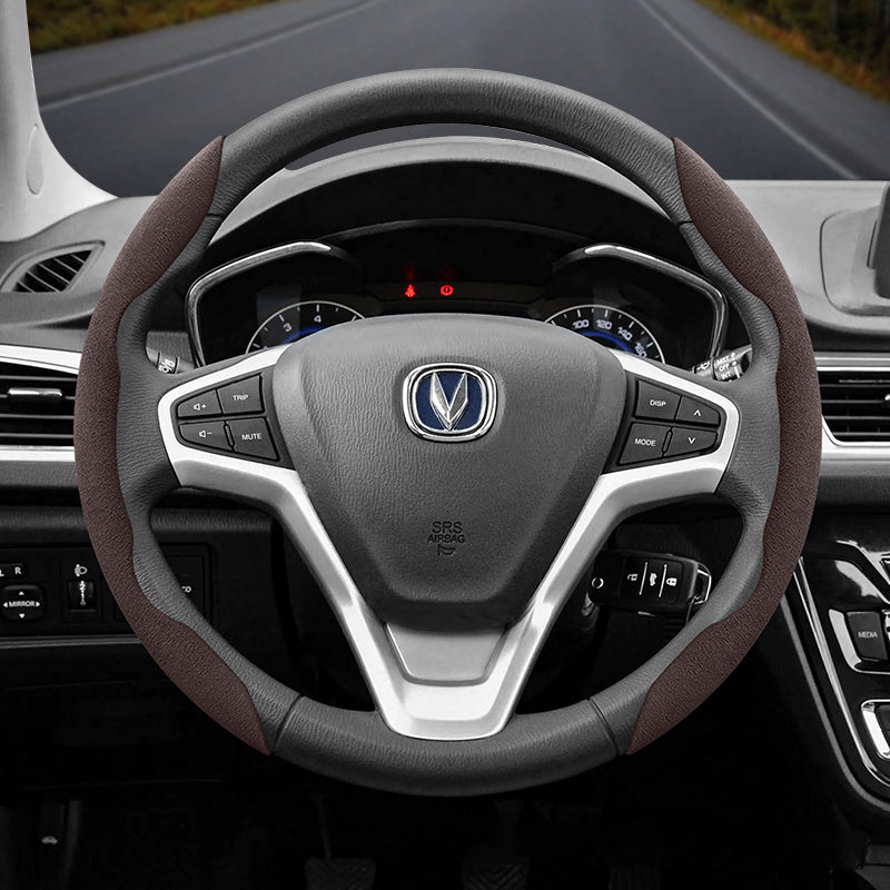 Universal Winter Fleece Non-Slip Thin Steering Wheel Cover 2 Pack in Multiple Colors