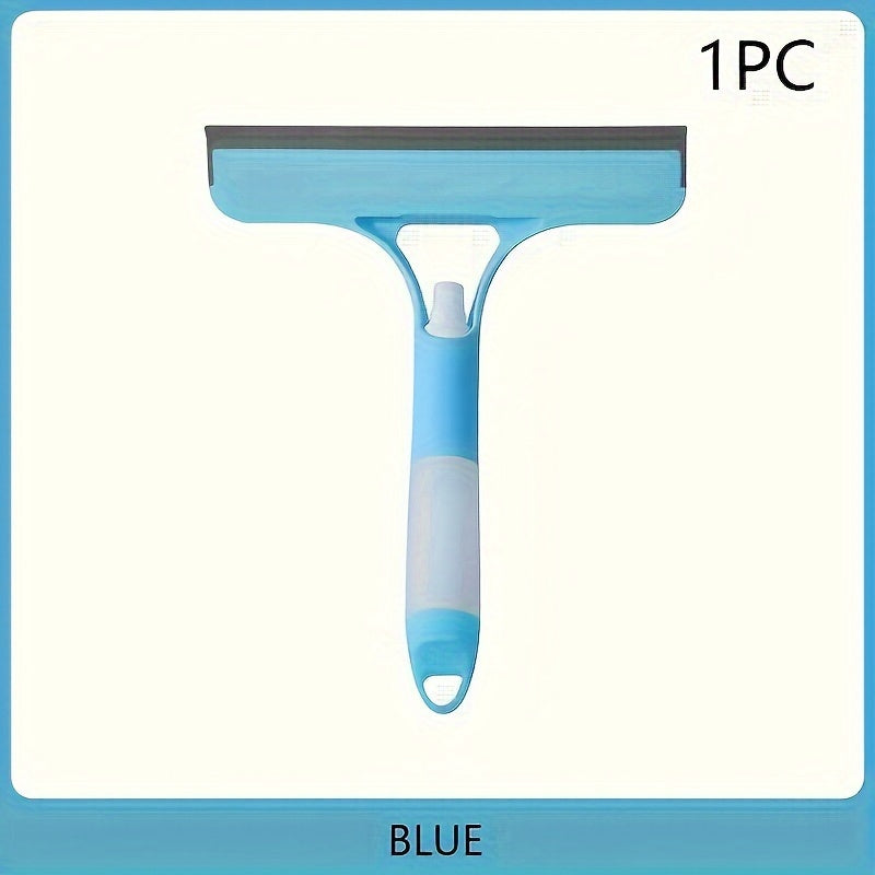 3-in-1 Handheld Glass Wiper with Scraper and Sprayer for Windows Mirrors and Shower