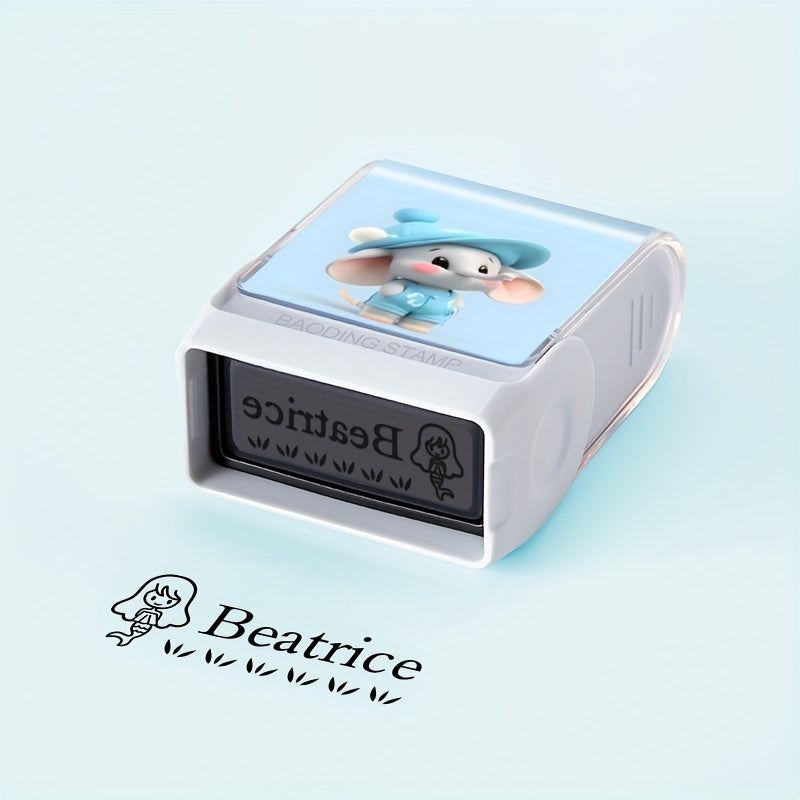 Maktab va faoliyatlar uchun Moviy PVC fil hayvon nomi shtampasi