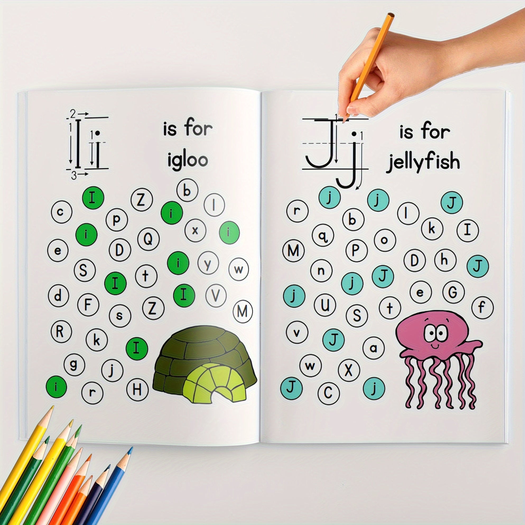 Children's Alphabet Book for Kids Ages 5+ Educational Cognitive Development