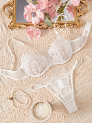 Lingerie Set Embroidered Lace Steel Ring Women's Underwear Set
