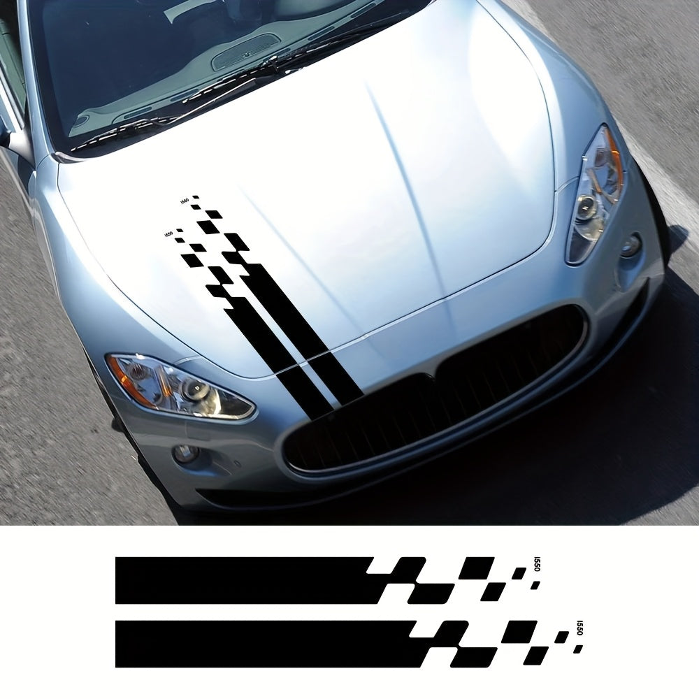 Car Vinyl Hood Stickers Racing Sport Decals Automotive Tuning Stripes Self-Adhesive Glossy