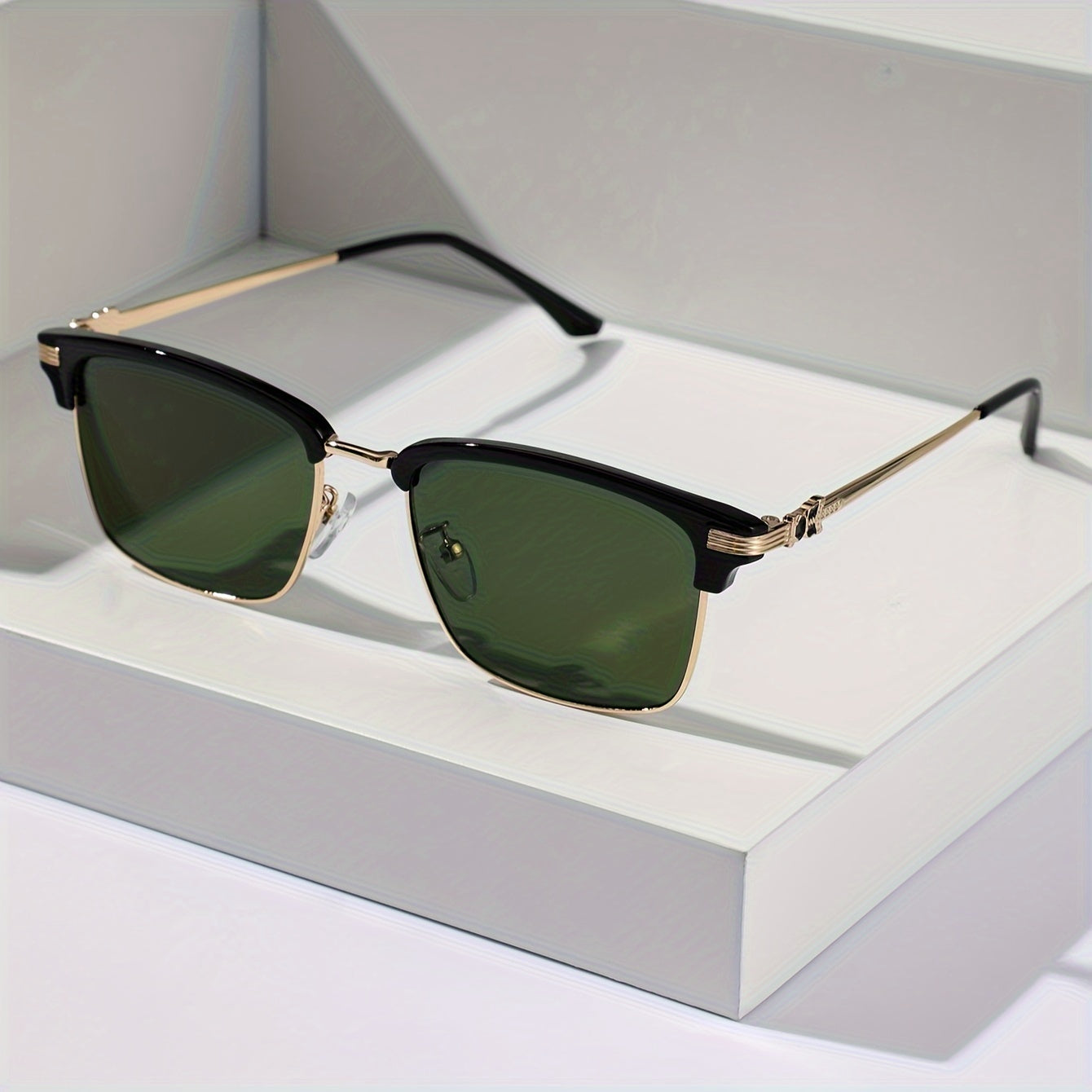 Men's Punk-Style Metal Glasses with Stylish Frame