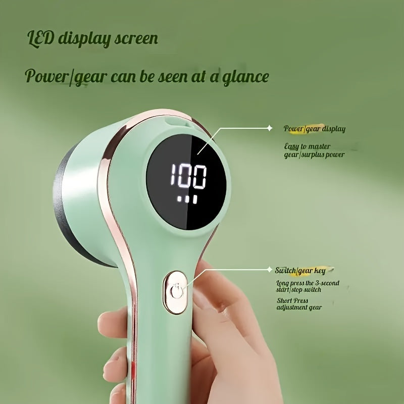 LED displeyli, qayta to'ldiriladigan USB bilan kichik mato qirqish, elektr lint olib tashlovchi