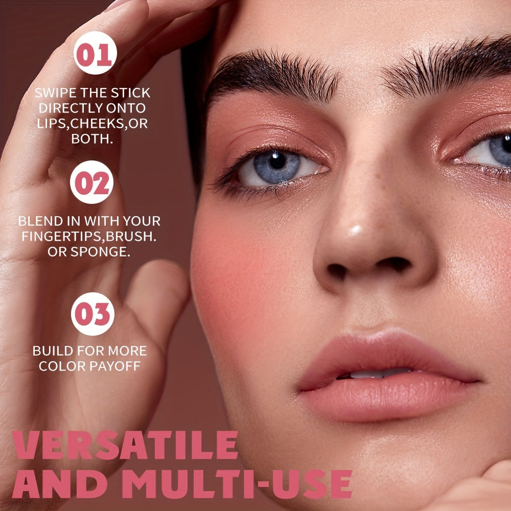 Ayollar uchun yurak shaklidagi kremli blush stick, suv o'tkazmaydigan, rangni to'g'irlash, tabiiy yakuniy