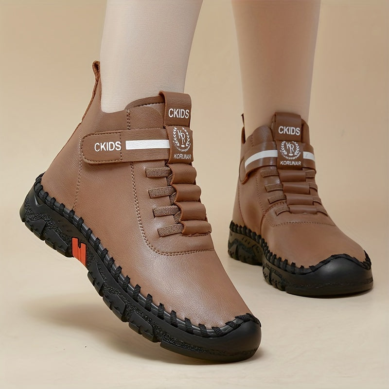 Women's Handmade High-Top Casual Shoes Soft-Sole Spring Autumn Versatile