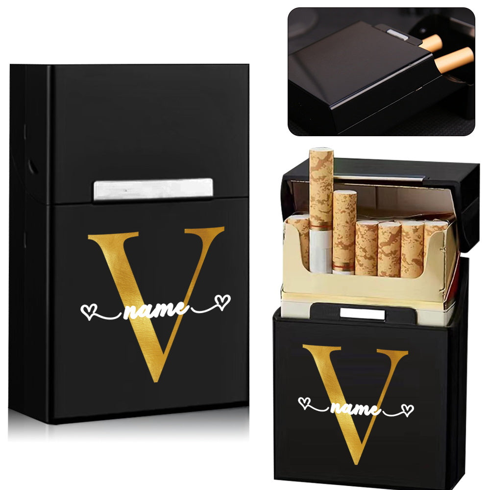 Personalized Metal Cigarette Case Water-Resistant Travel Organizer for Men