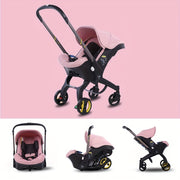 Lightweight Folding Baby Stroller for Mall and Outdoor Use with Multi-Functional Features