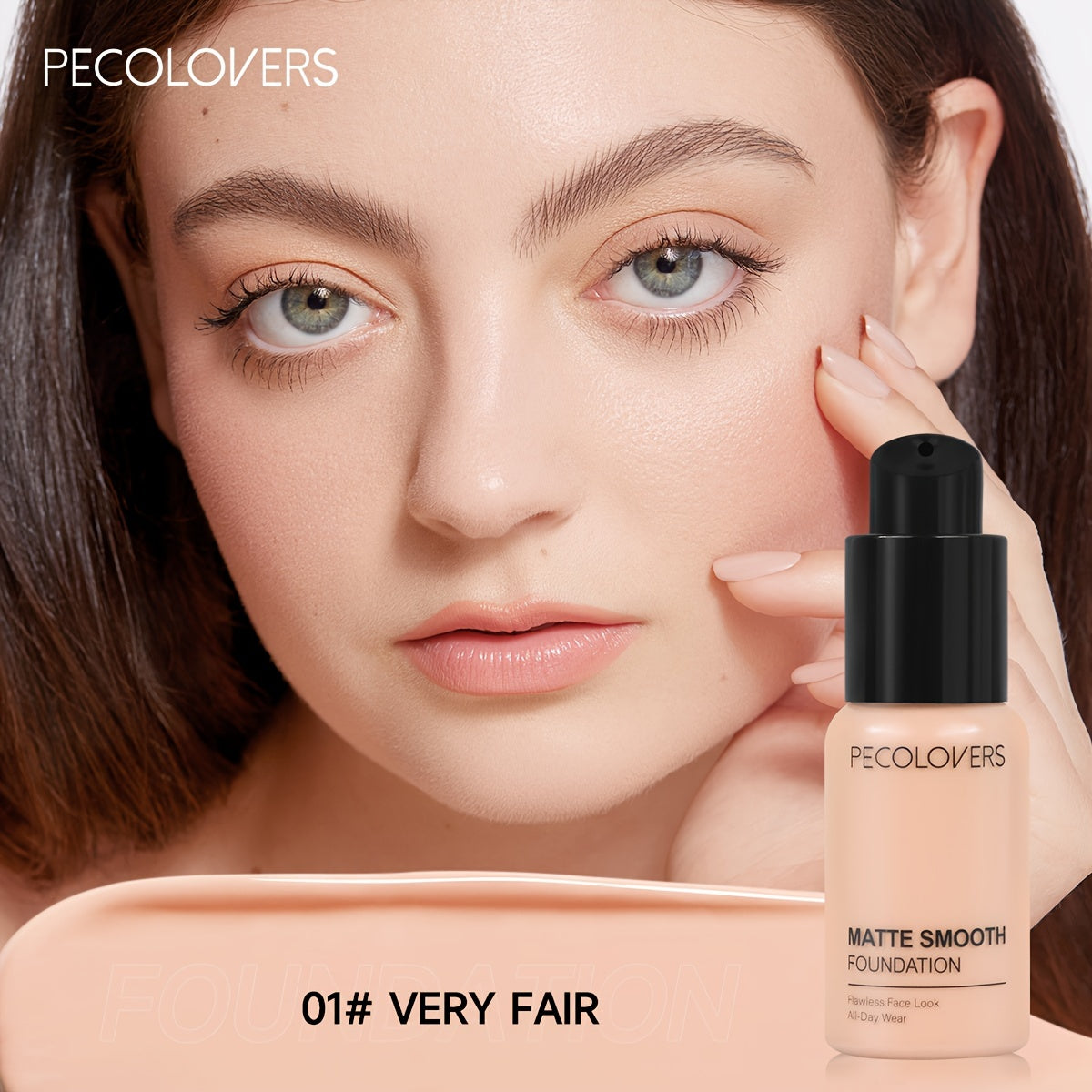 Flawless Liquid Foundation Full Coverage Waterproof Long-Lasting Concealer