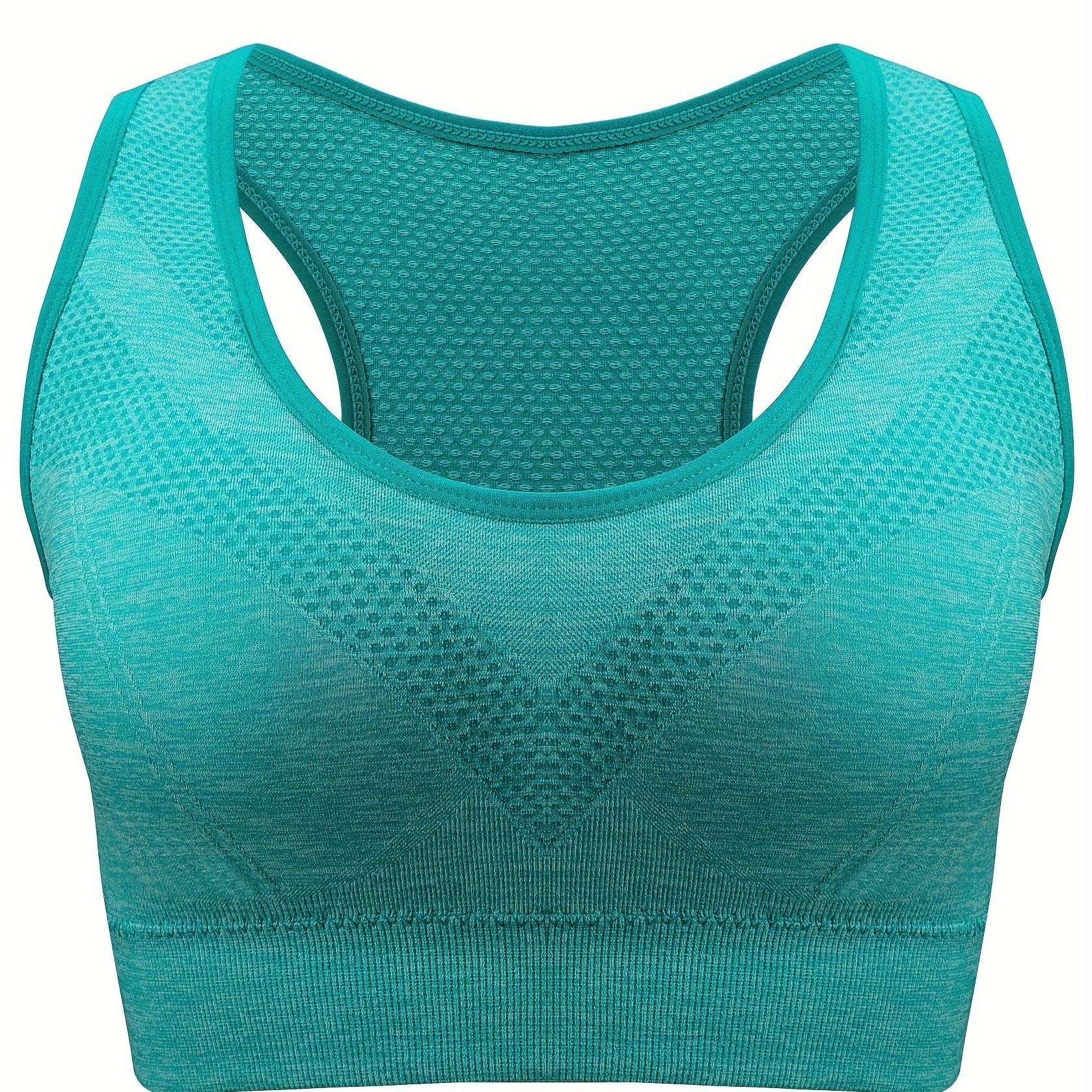 Women Breathable Seamless Mesh Sports Bra Large Size Yoga Bra Plus Size