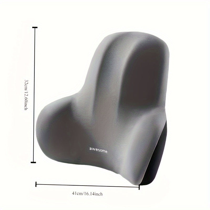Office Chair Cushion Memory Foam Back Support Seat Pad for Posture Relief Non-Slip Washable