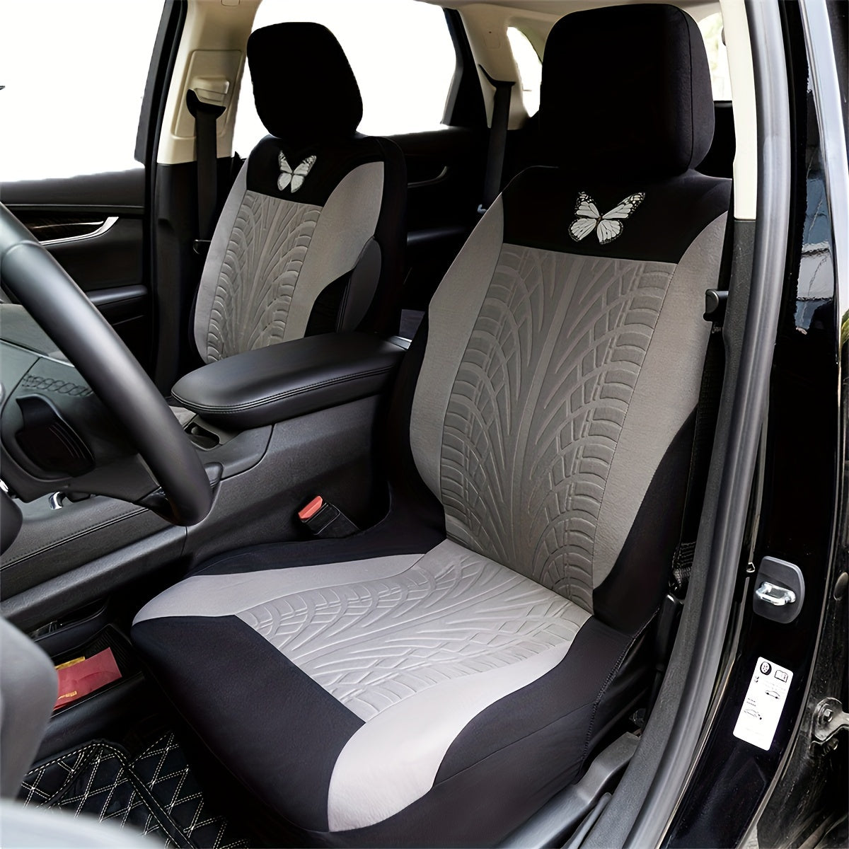 Universal Car Seat Cover 9-Piece Set for 5 Seats Breathable Fabric