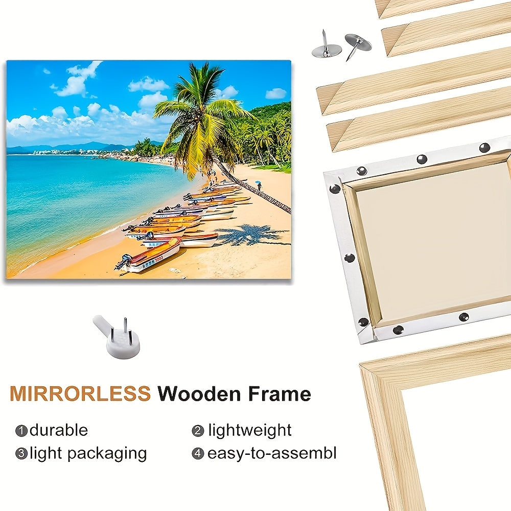 Solid Wood Canvas Picture Frame for Diamond Oil Paintings Wall Art 16x20