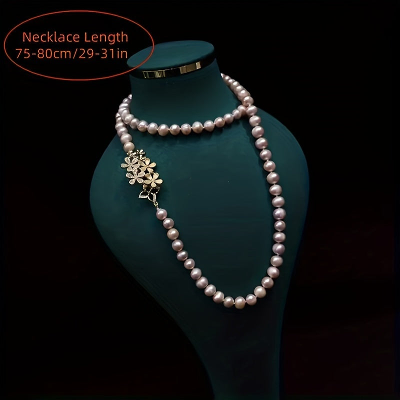 Multi-Layer Freshwater Pearl Necklace for Women Elegant Jewelry Gift