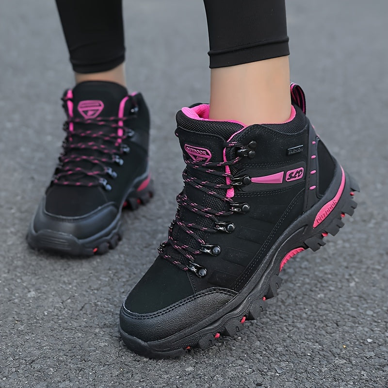 Women's Hiking Shoes Non-Slip Mesh Synthetic All-Season Black Pink