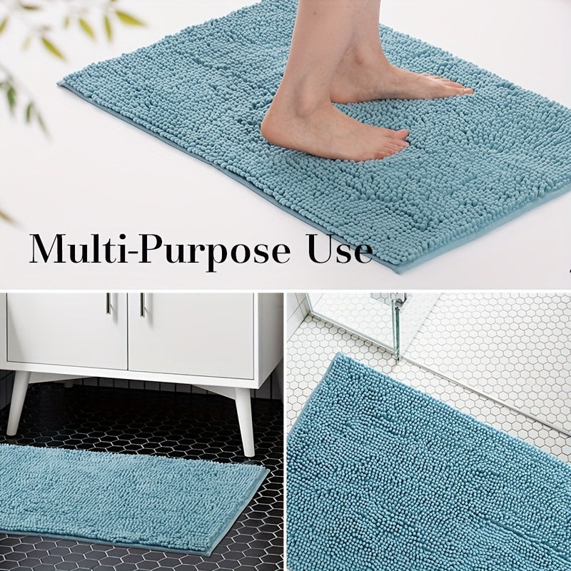 Alfombra antideslizante para baño para inodoro y ducha, de secado rápido y absorbente, para uso en interiores