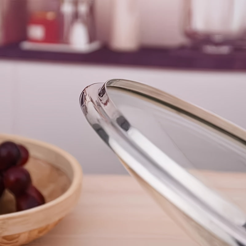 Tempered Glass Lid for Wok and Soup Pot Durable Explosion-Proof Universal Fit