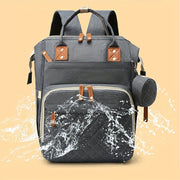 Diaper Backpack with USB Charging Port for New Parents Large Baby Bag with Multiple Compartments