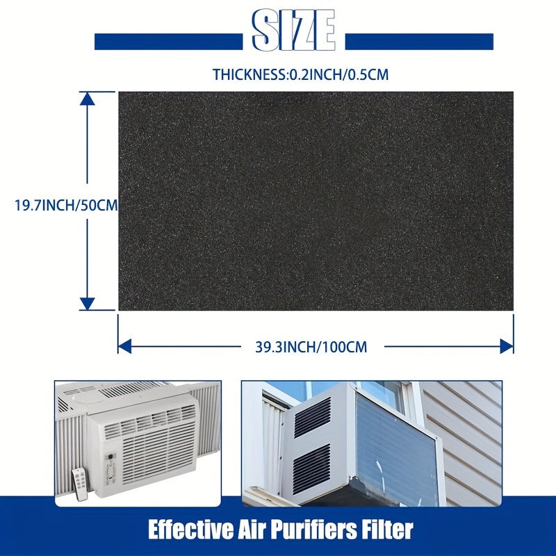 Large Sponge Filter Pad Roll Replacement for Air Purifiers and Dehumidifiers